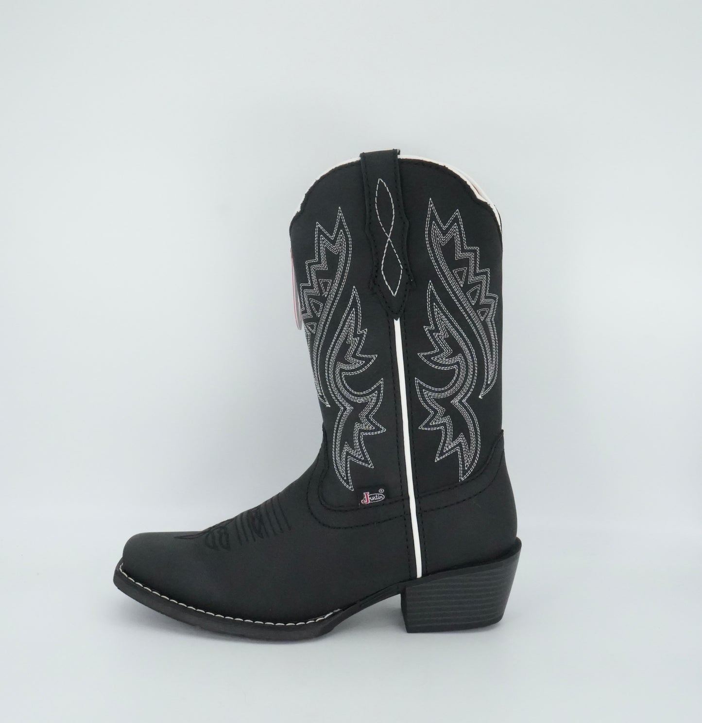 Justin Women's Dezi Medium Square Toe Boot - Black