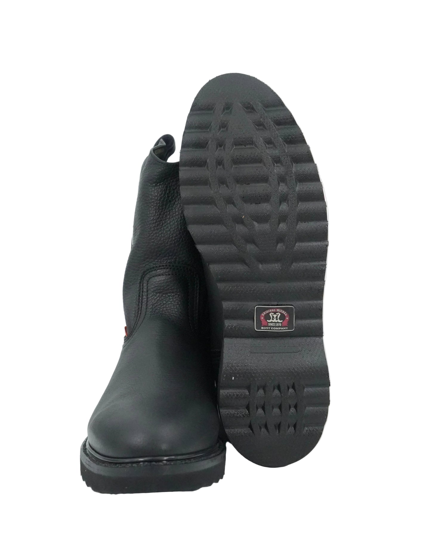 Original Michel Grisly Pull Up Oval Toe Work Boot - Black