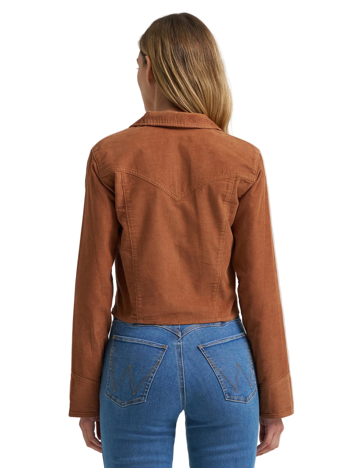 Wrangler Women's Prairie Popover Corduroy Shirt - Brown