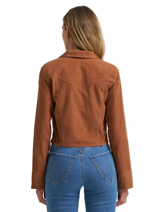 Wrangler Women's Prairie Popover Corduroy Shirt - Brown