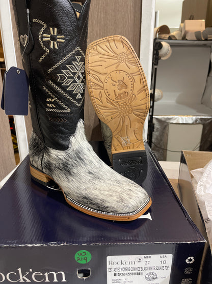 Rock'em Women's Aztec Cow Hair Boots Size: 10 *AS SEEN ON IMAGE*