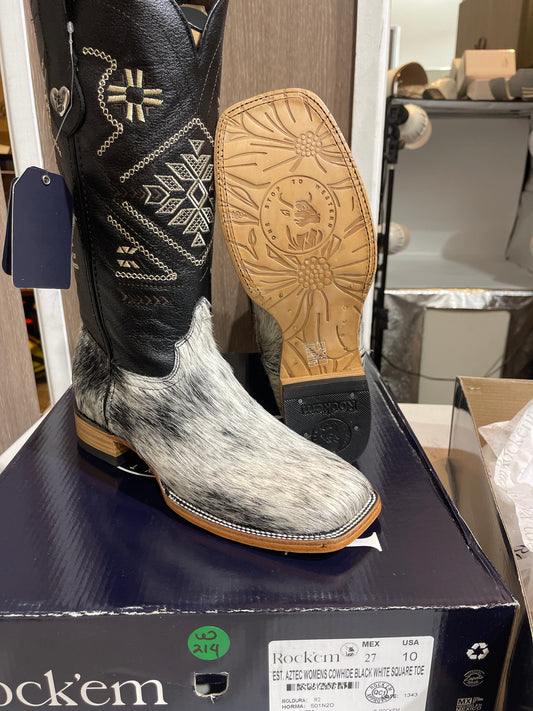 Rock'em Women's Aztec Cow Hair Boots Size: 10 *AS SEEN ON IMAGE*