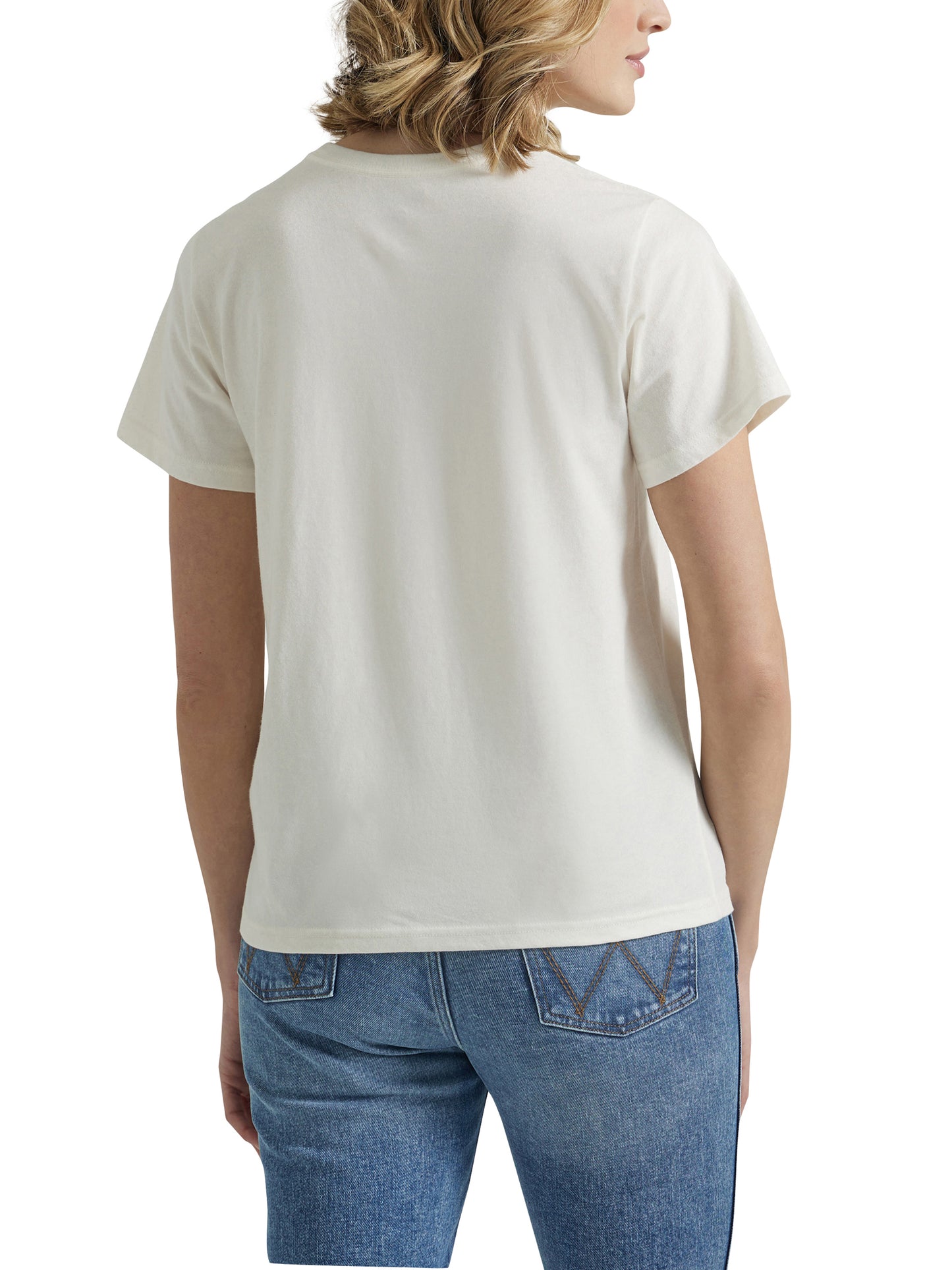 Wrangler Women's Western Logo Marshmallow Graphic T-Shirt