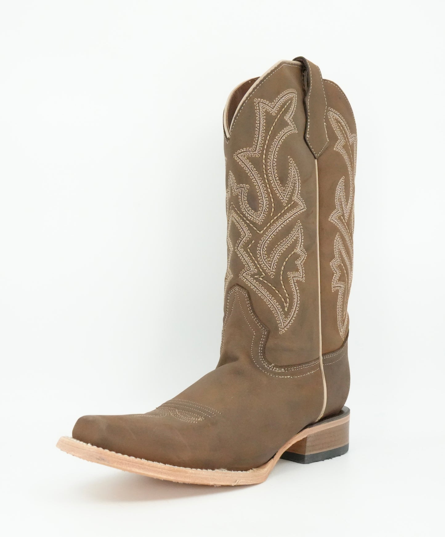 Circle G Women’s Chocolate Embroidered Square Toe Boot