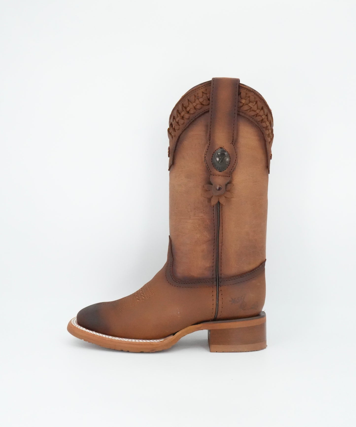 Tombstone Women's Grasso Honey Square Toe Leather Boot