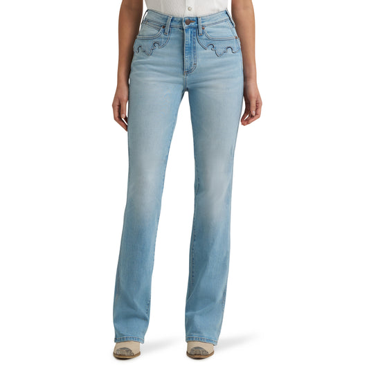 Wrangler Women's Retro Bailey High Rise Embellished Bootcut Jean - Aubrielle