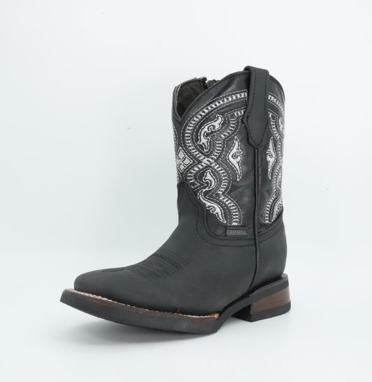 Chaparral Kid’s Crazy Rubber Sole Black Boot