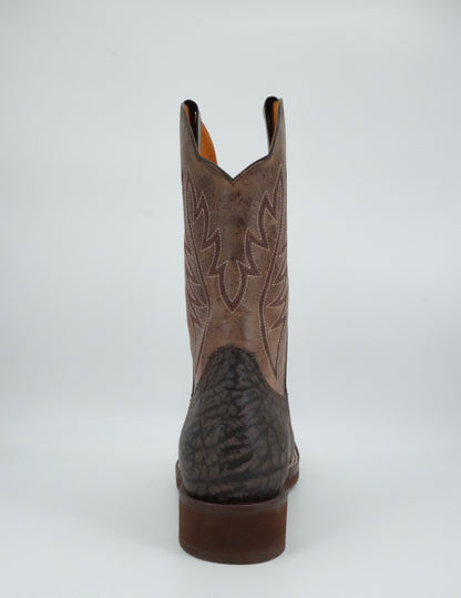 Denver Boots Men's Bull Shoulder Brown Semi Square Toe Boot