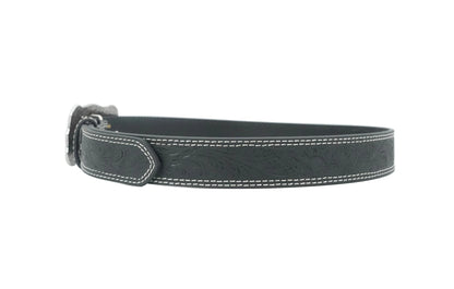 Ariat Girl's Floral Embossed Belt - Black