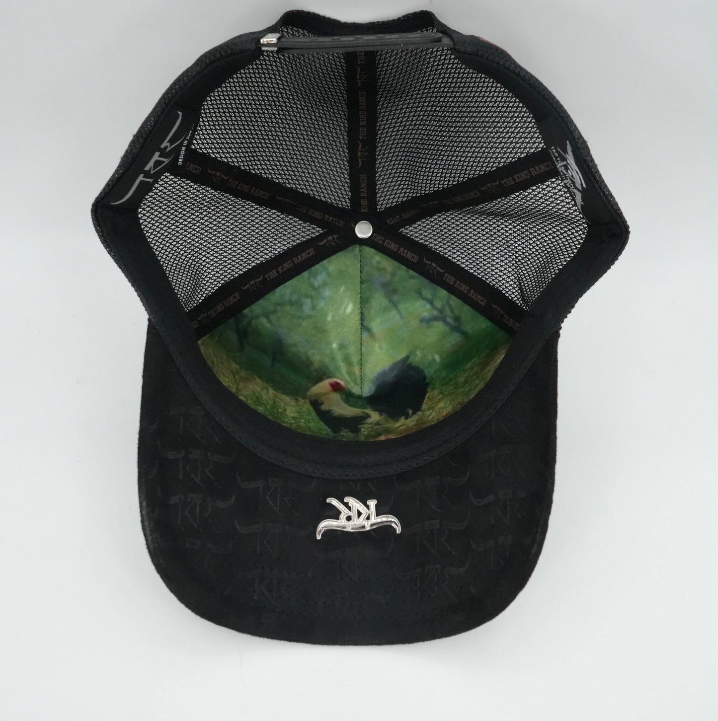 The King Ranch Rooster Patch Cap - Black