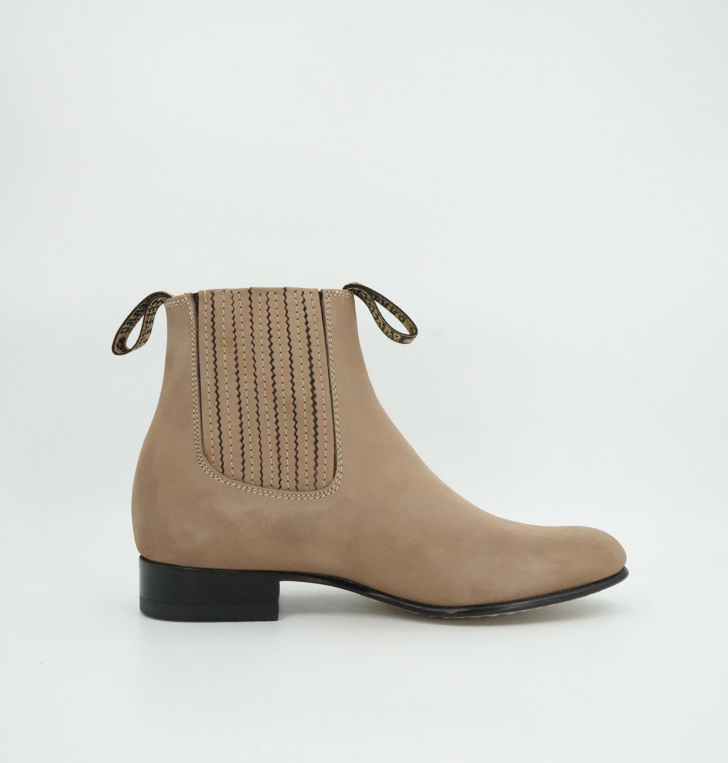 Besserro Kid's Nobuck Charro Short Boot - Avellana