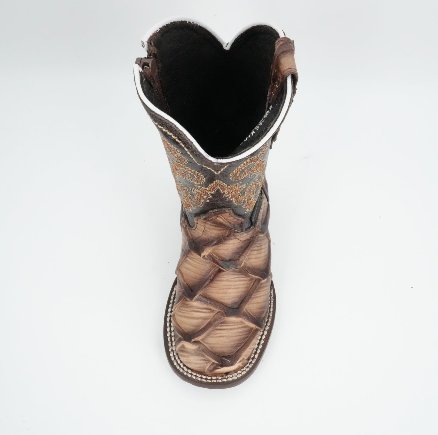 Chaparral Kid’s Fish Print Square Toe Orix Boot