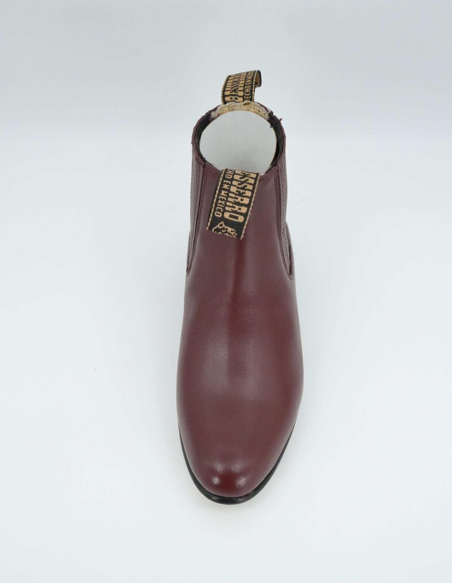 Besserro Kid's Leather Charro Short Boot - Wine