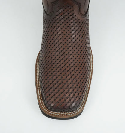 Cuadra Men's Laser Bovine Leather Square Toe Boot - Honey