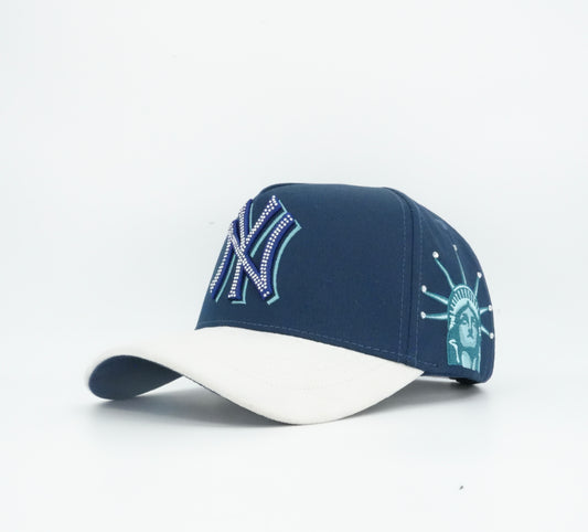 Kevin Hats NY Bling Dark Blue/Grey Cap