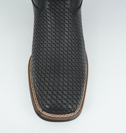 Cuadra Men's Laser Bovine Leather Square Toe Boot - Oxford Grey