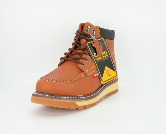 Cactus Men's Moc Toe Work Boot - Brown