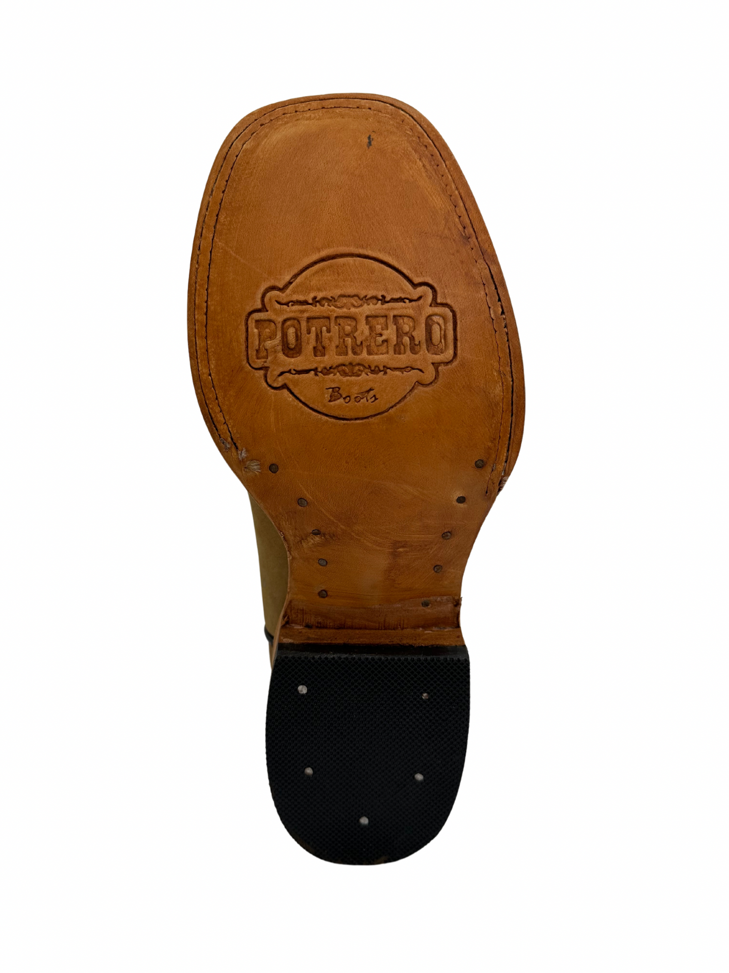 Potrero Boots Women's Nobuck Honey Aztec Wide Square Toe Leather Boot