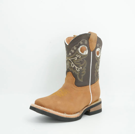 Black Stone Kid's Crazy Tang Square Toe Boot