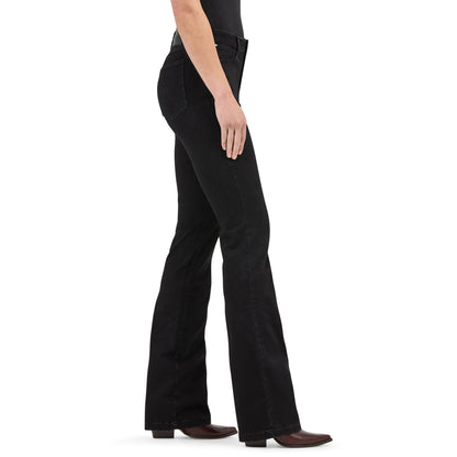 Wrangler Women's Bespoke High Rise Stretch Black Bootcut Jean