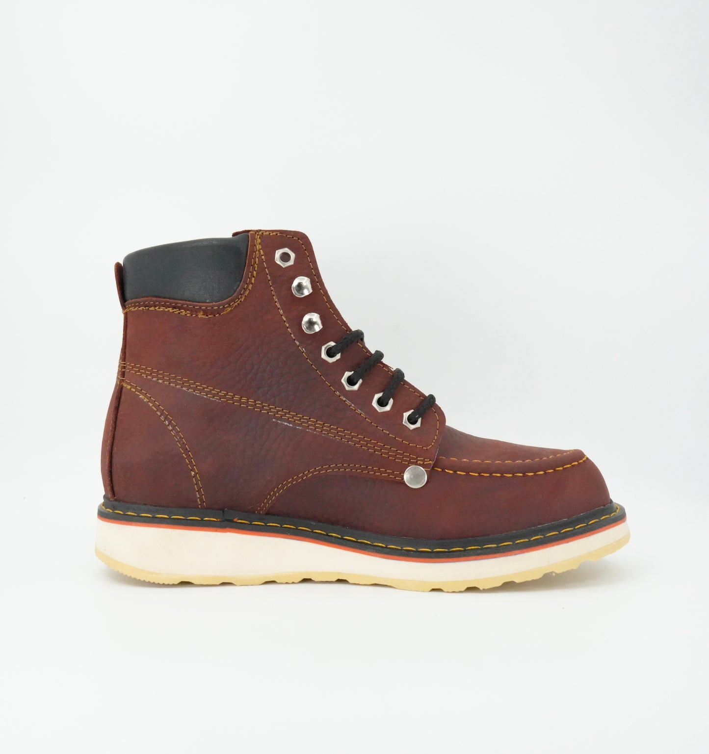 Hooch Men's 6" Moc Toe Work Boot - Shedron