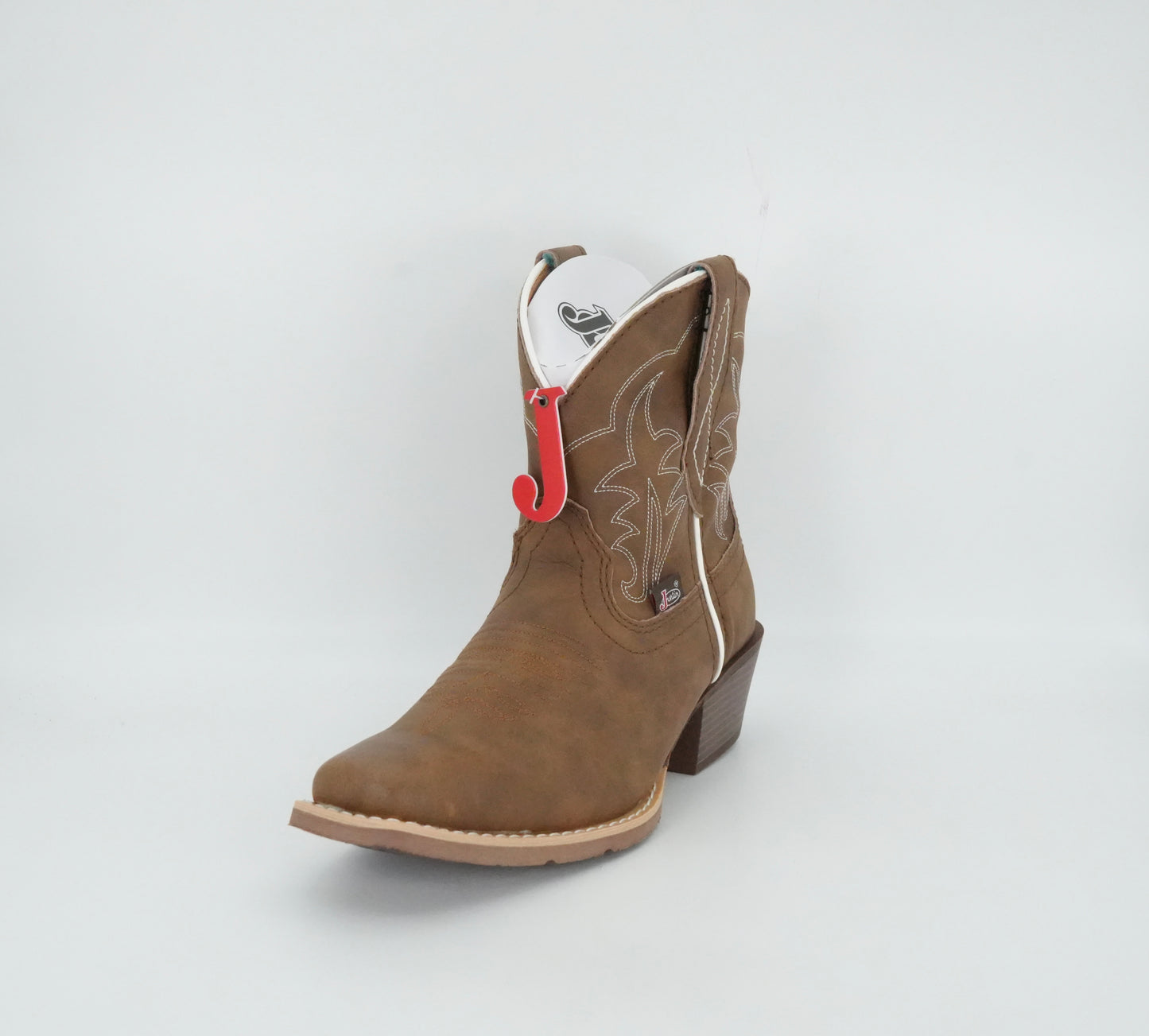 Justin Women's Dee 7" J125  Medium Square Toe Boot - Brown