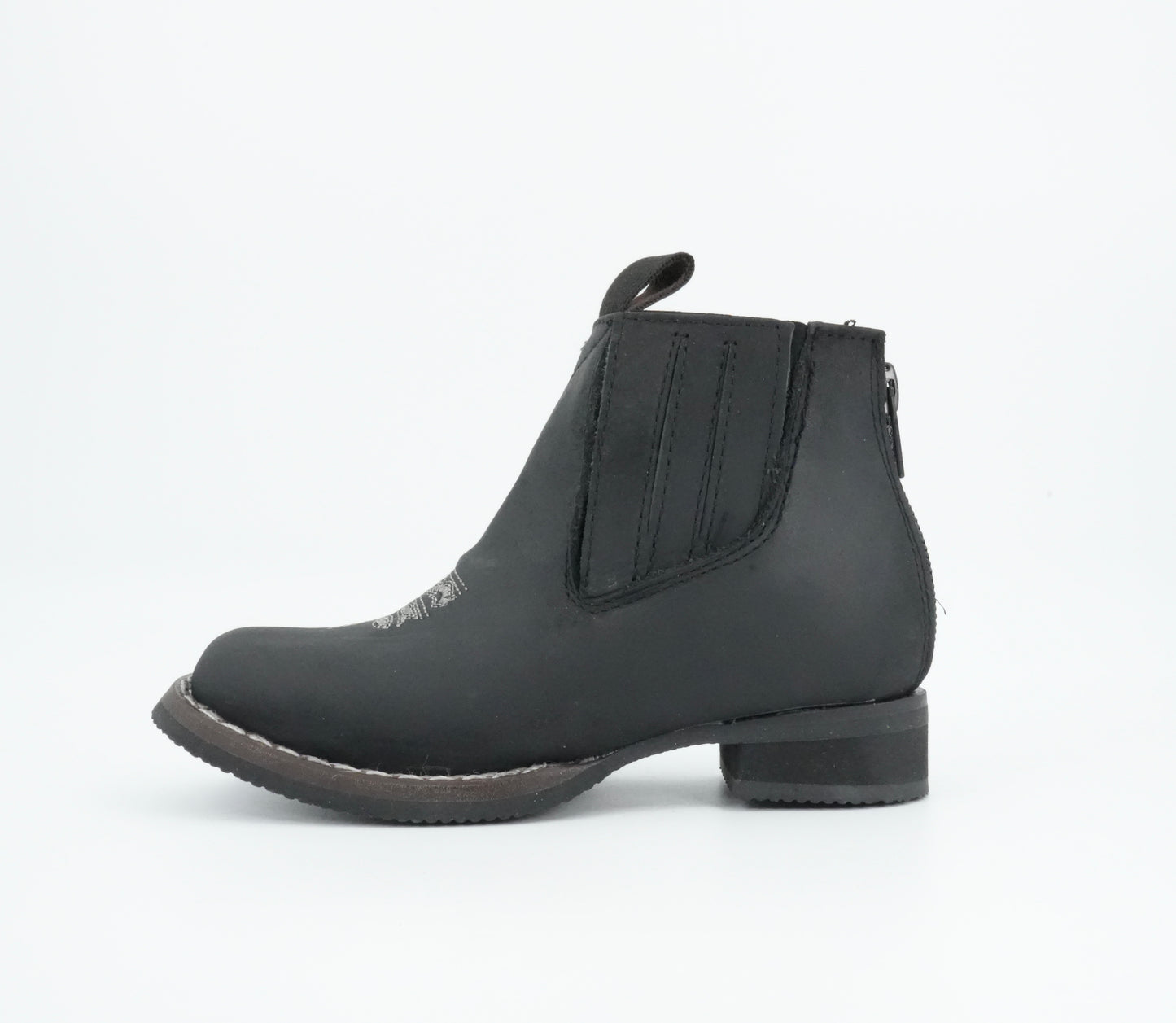 Quincy Kid's Crazy Black Short Boot