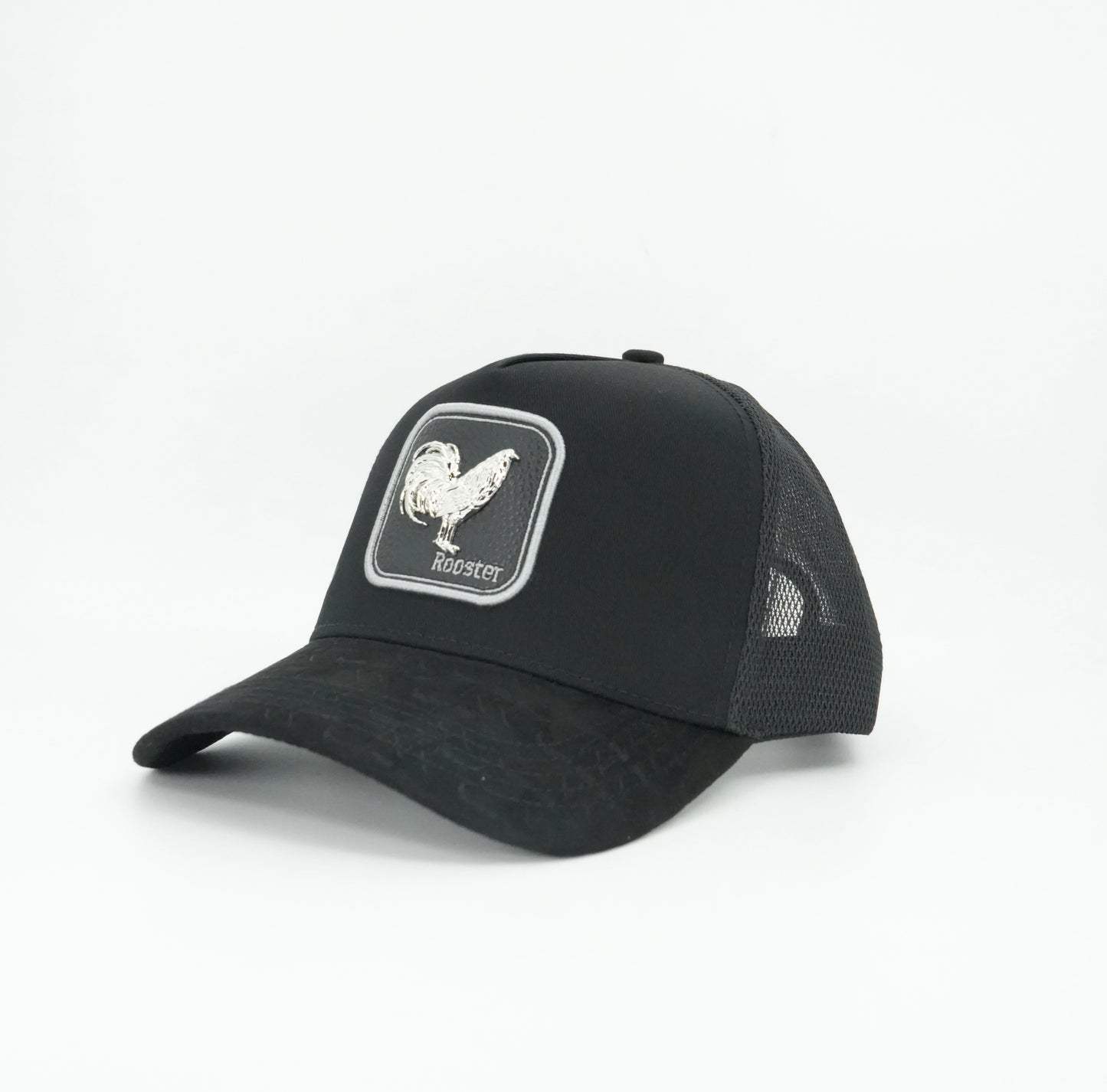 The King Ranch Rooster Patch Cap - Black