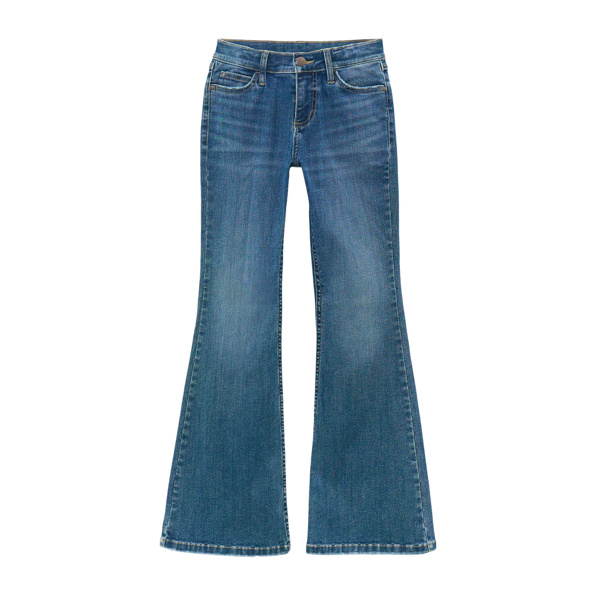 Wrangler Girl's Bespoke Lily Flare Jean - Medium Blue