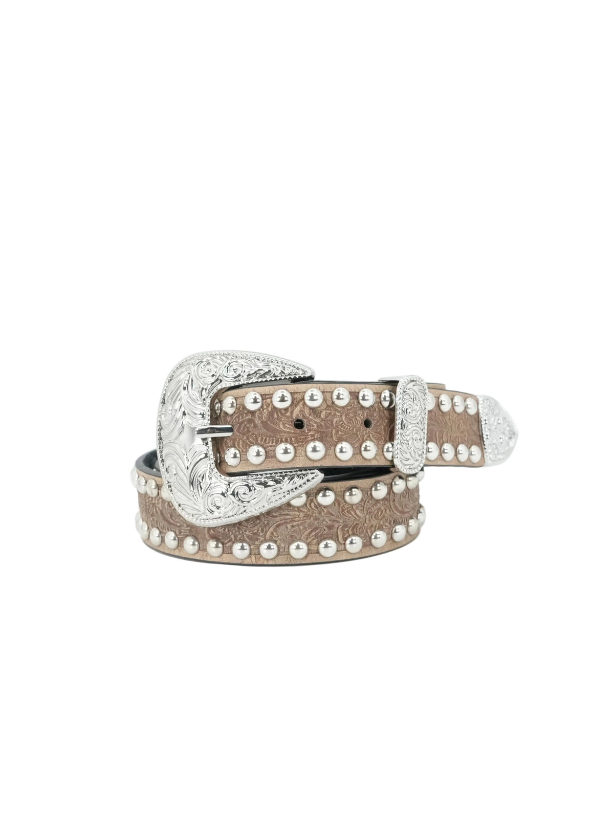 Nomad Women's Embroidered Belt - Light Brown