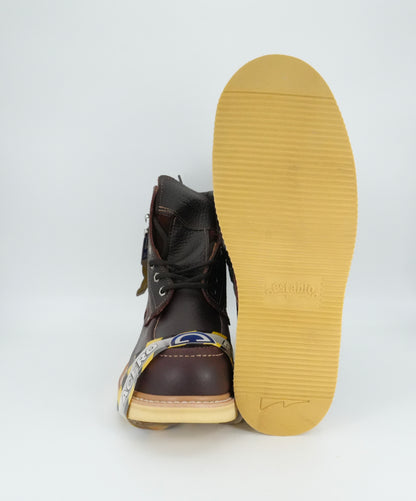 Establo Men's Leather Steel Toe Lace Up Work Boot - Shedron