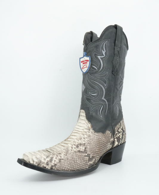Wild West Women’s Natural Genuine Python Snip Toe Boot