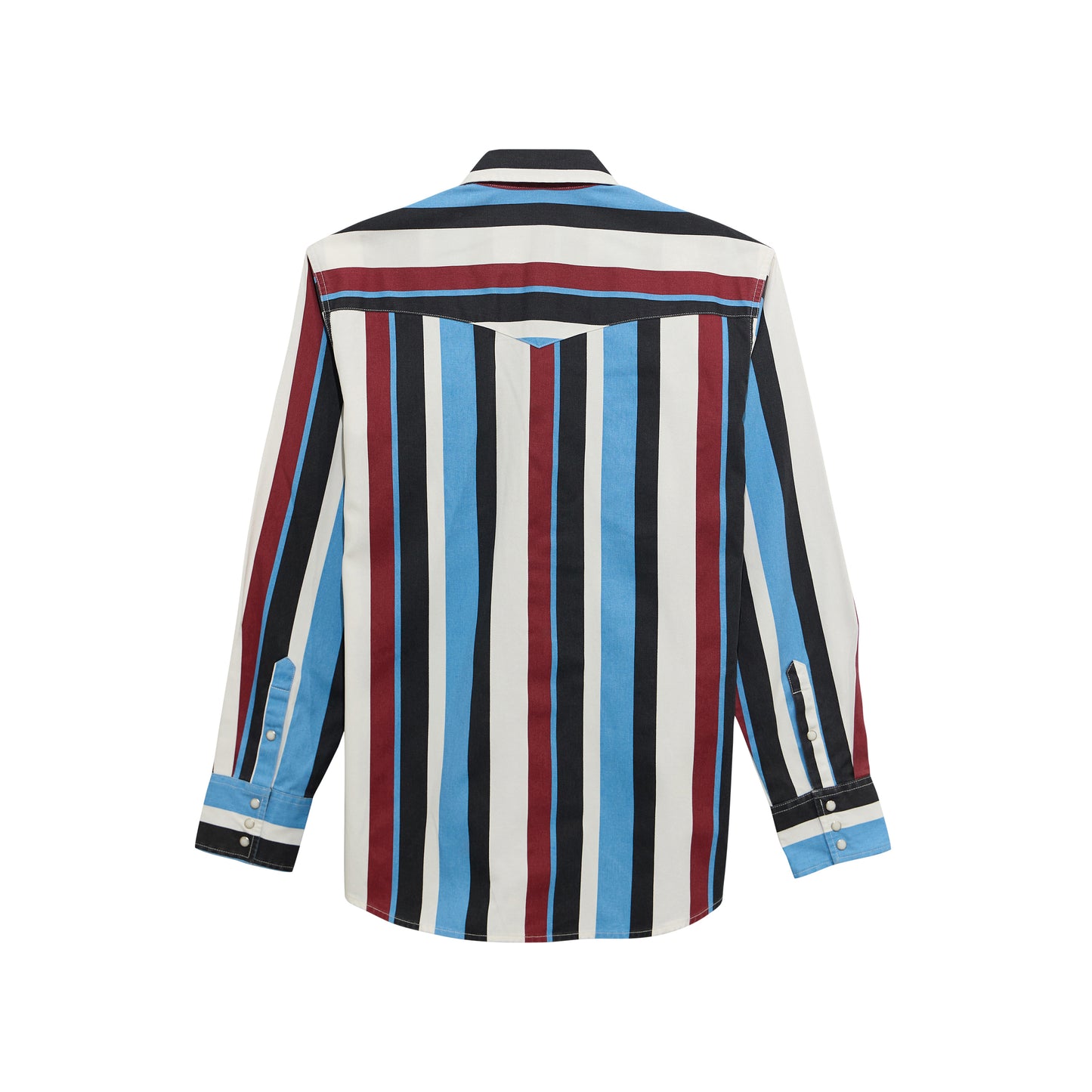 Boy's Wrangler Brushpopper Long Sleeve Western Snap Shirt - Blue Raspberry