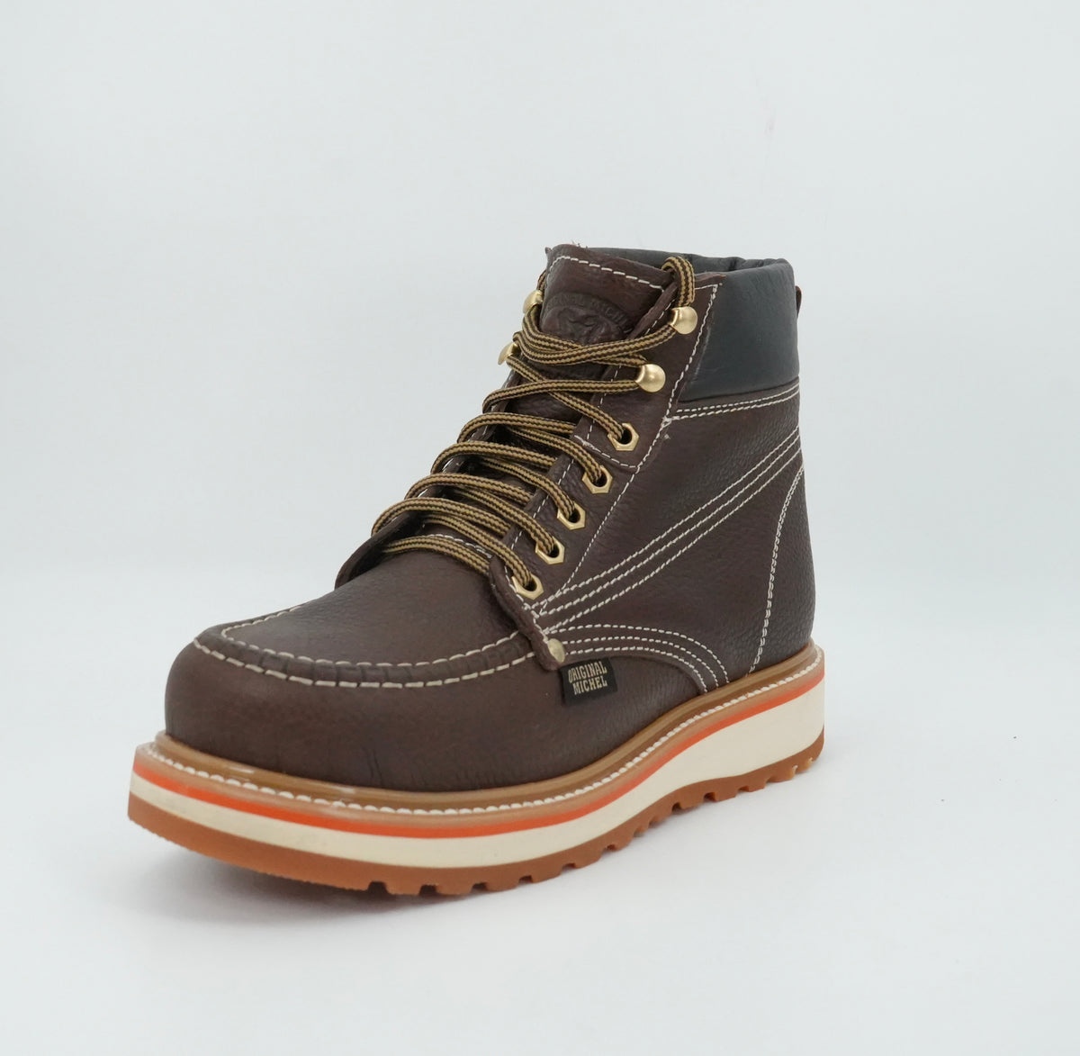Original Michel Men's Grisly Moc Short Soft Toe Work Boot - Brown