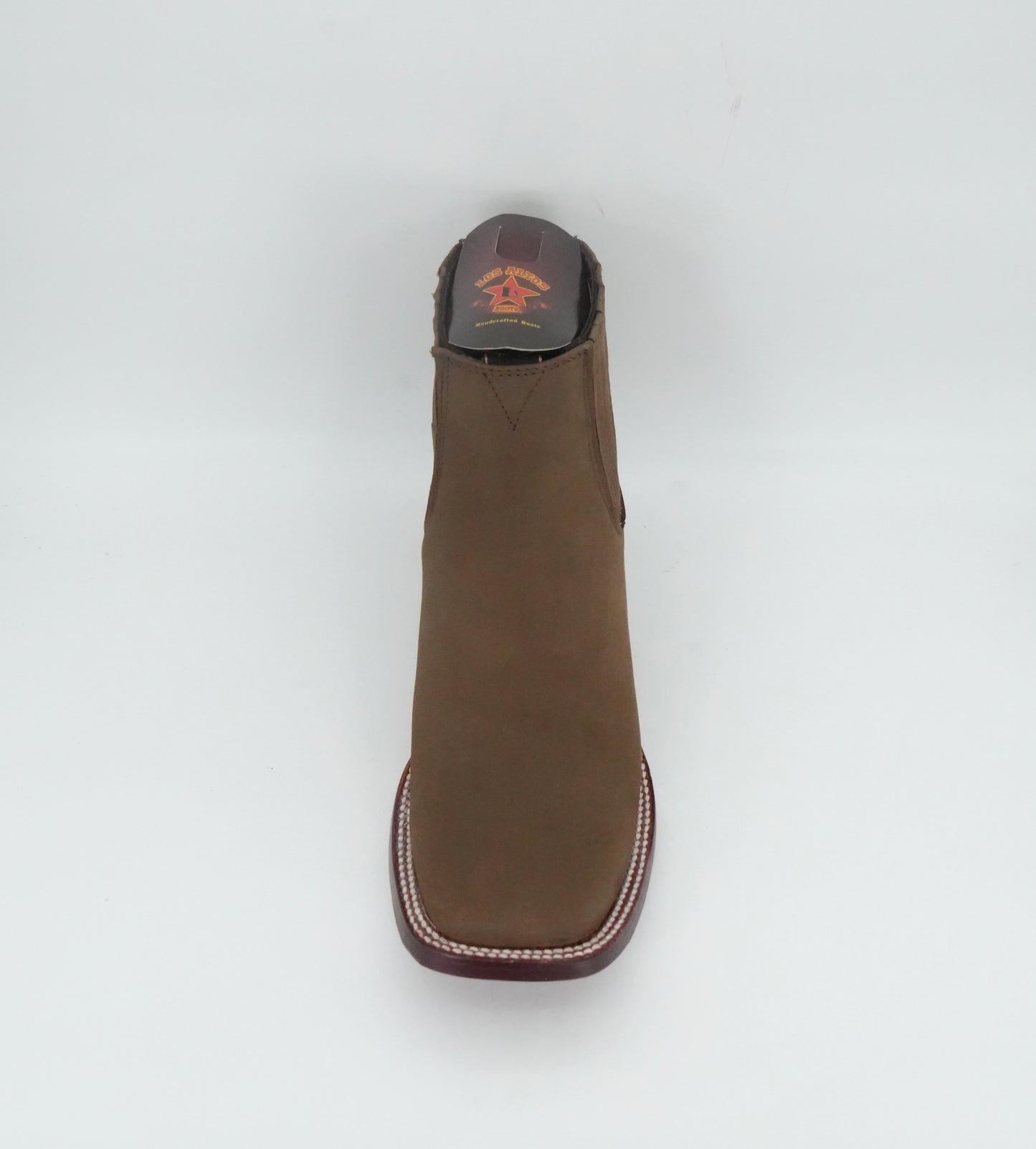 Los Altos Men’s Nobuck Square Toe Short Boot - Brown