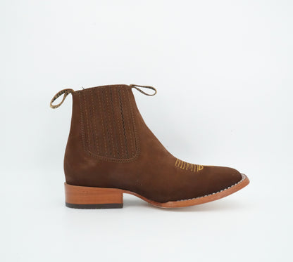 Besserro Kid's Nobuck Camel Short Boot