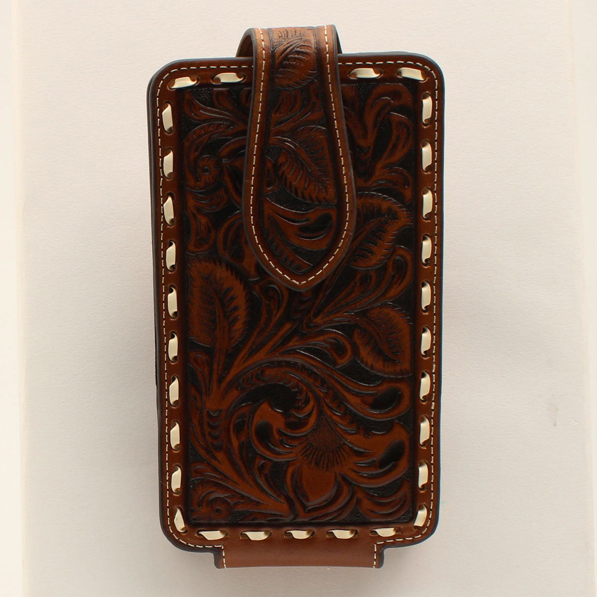 Ariat Tan Floral Emboss Large Cell Phone Case
