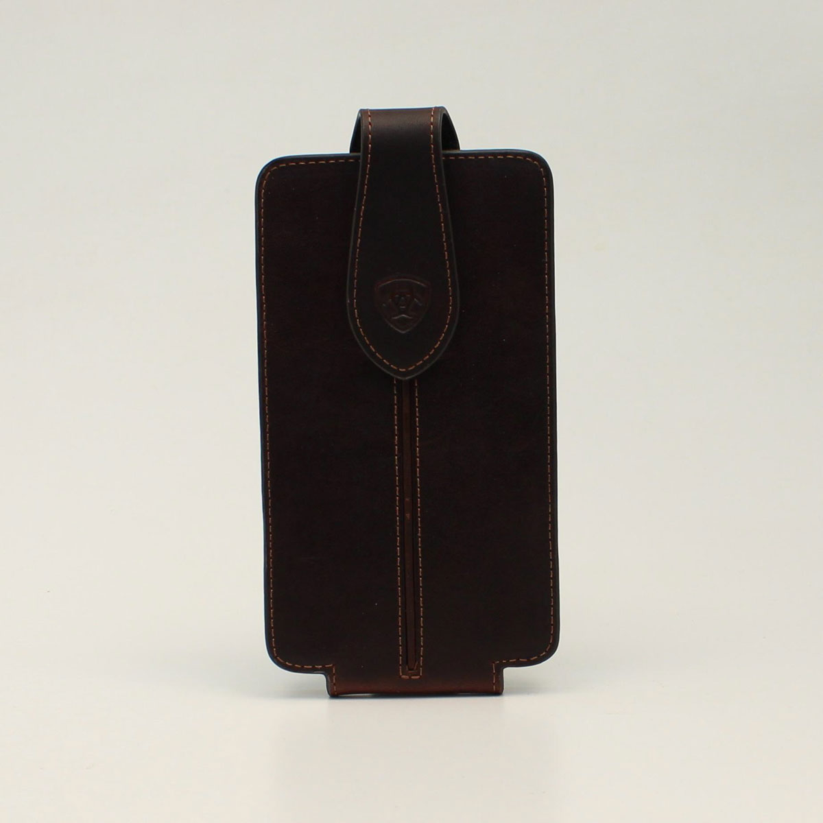 Ariat Brown Leather Large Cell Phone Case