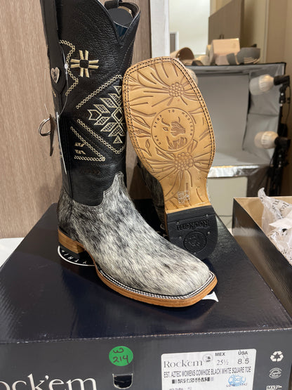 Rock'em Women's Aztec Cow Hair Boots Size: 8.5 *AS SEEN ON IMAGE*