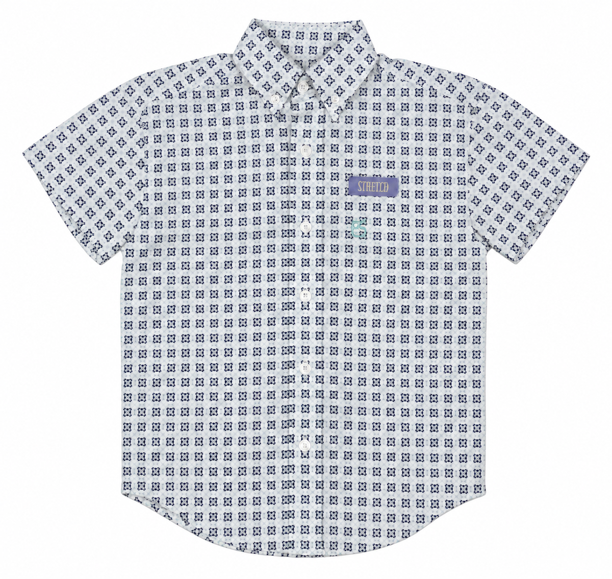 Panhandle Slim Boy's Short Sleeve Button Down Shirt - Turquoise