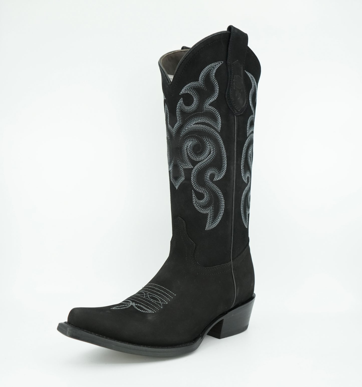 Vaquero Signature Women’s Black Nobuck Snip Toe Boot