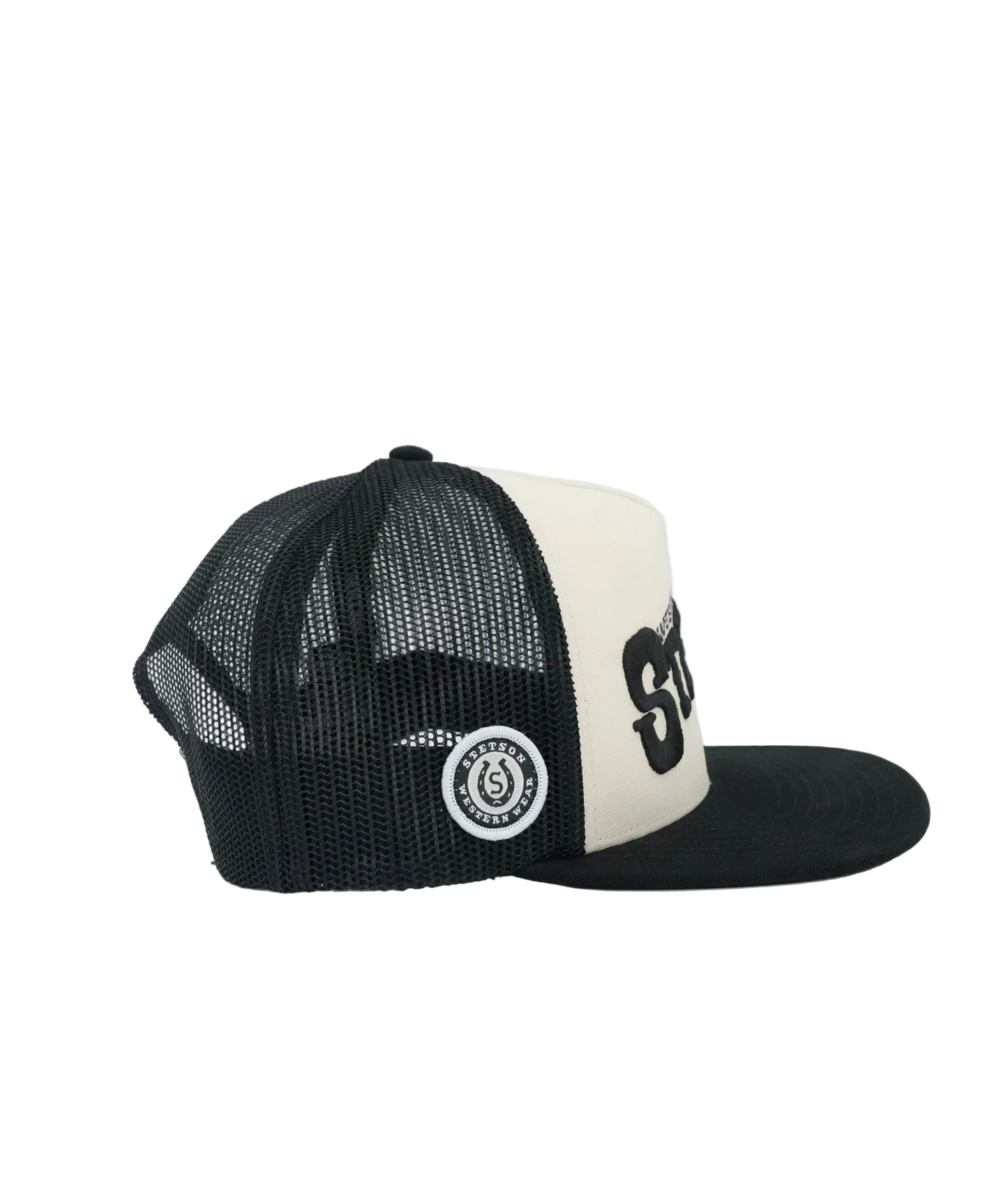 Stetson Cowboy Wrangler Cap - Black/White