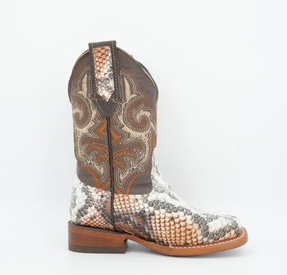 Chaparral Kid’s Python Print Natural/Honey Boot