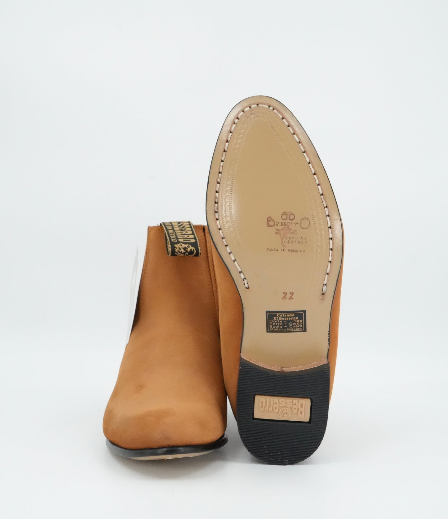 Besserro Kid's Nobuck Charro Short Boot - Shedron