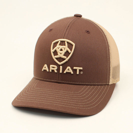 Ariat Shield Logo Brown/Gold Cap