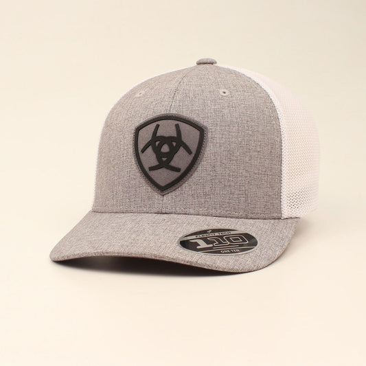 Ariat Flexfit 110 Grey White Logo Patch Cap