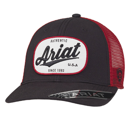 Ariat Authentic Logo Black/Red Cap