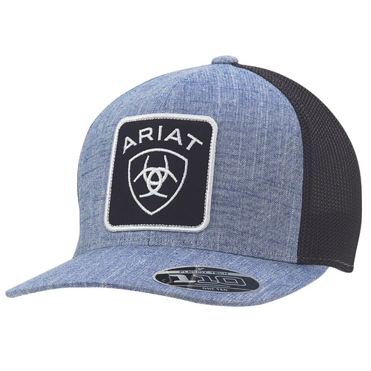 Ariat Flexfit 110 Heather Blue Patch Cap