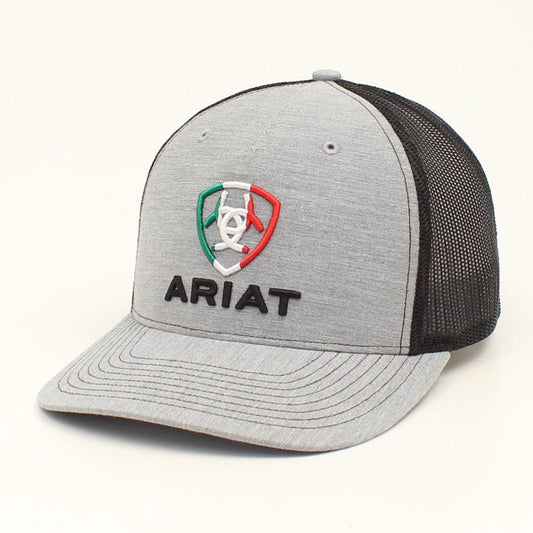 Gorra Ariat Mexico Logo Gris