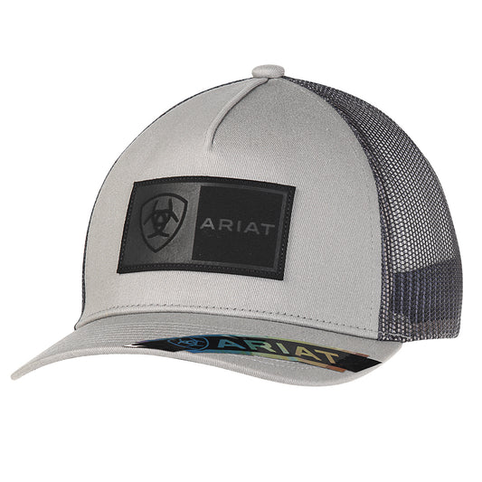 Ariat Black Logo Patch Grey Cap